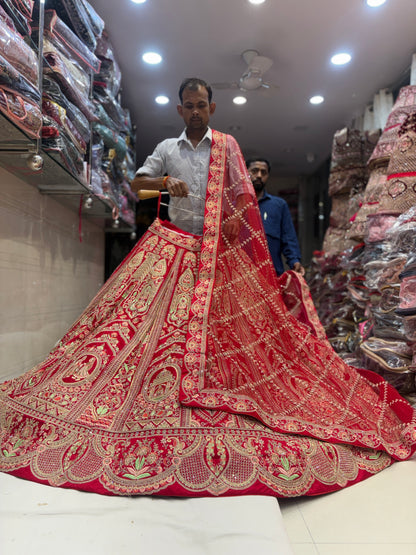 Something different Rani pink Bridal Lehenga