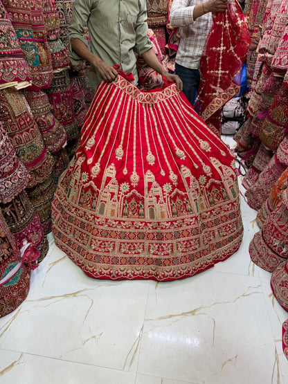 Rani pink Doli Barat Bridal Lehenga