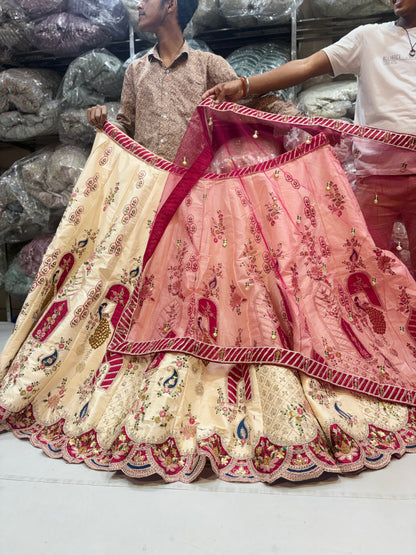 Amazing golden maroon Lehenga