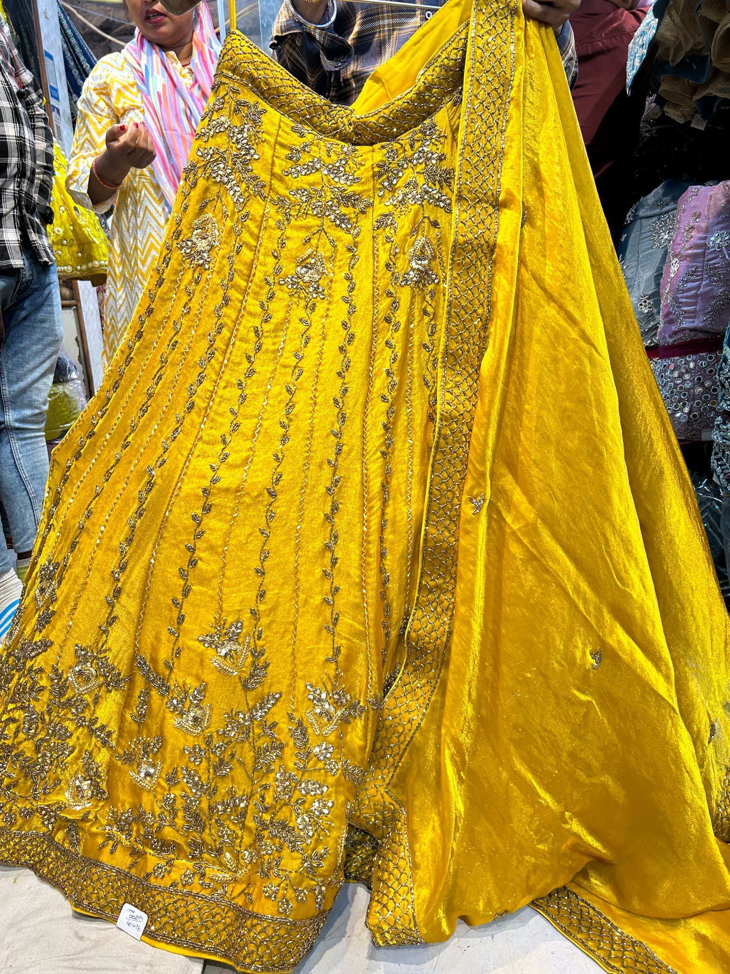 Gorgeous yellow haldi mehendi lehenga