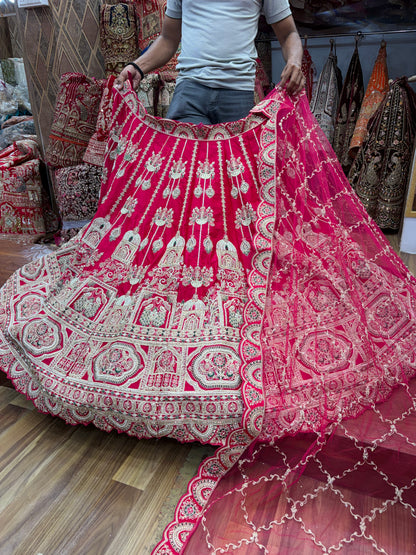 Rani Pink Bridal Lehenga - Shopping World