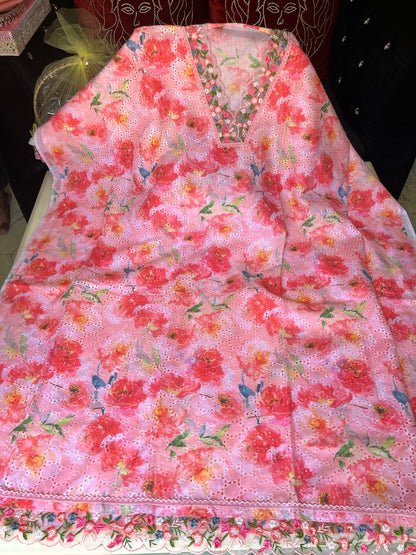 Lovely pink Unstitched suit