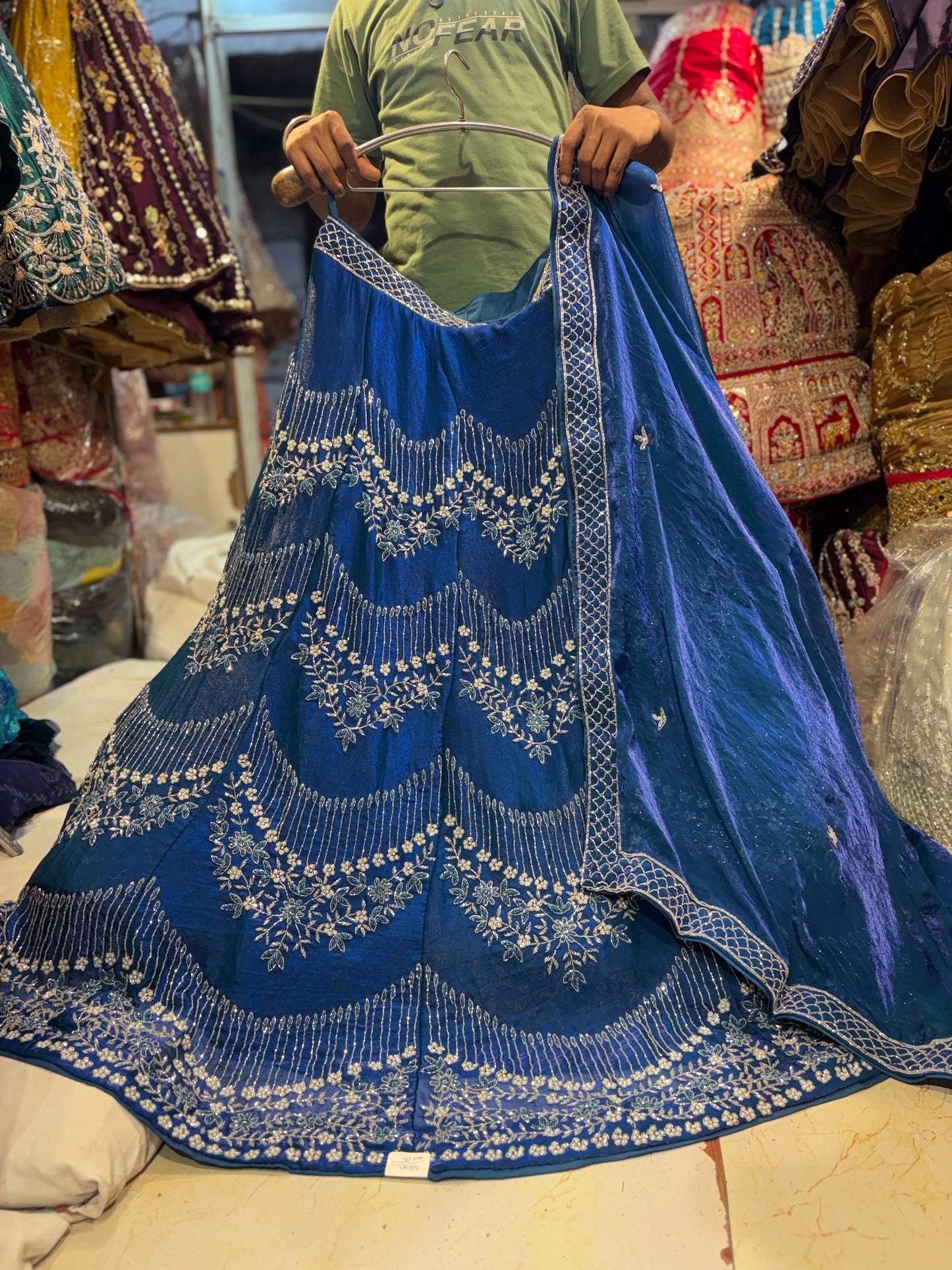 Amazing blue Sequence Lehenga