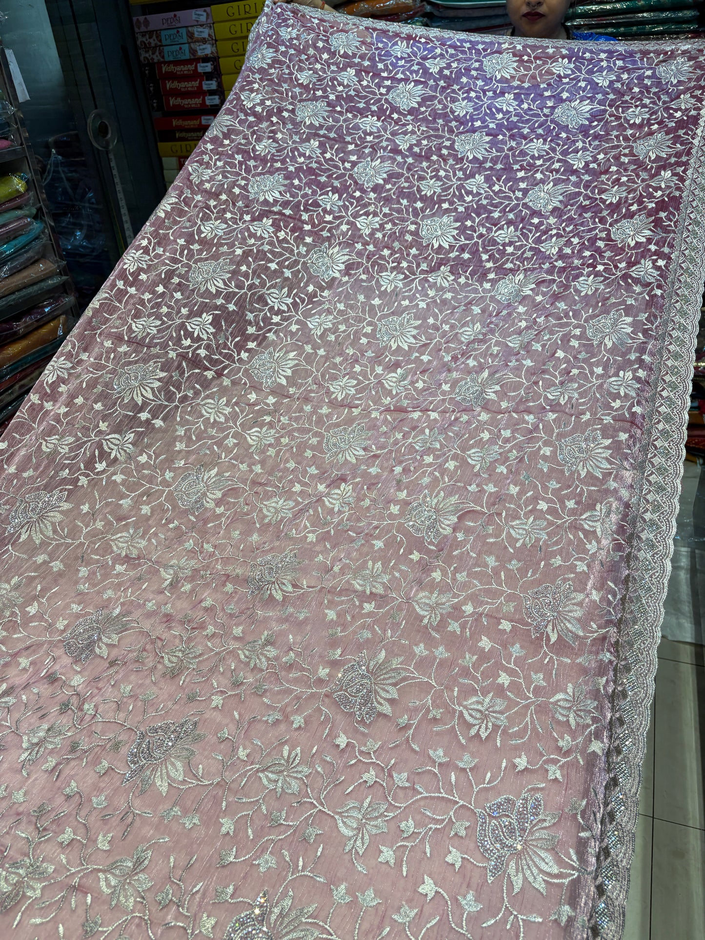 Fantastic pink saree