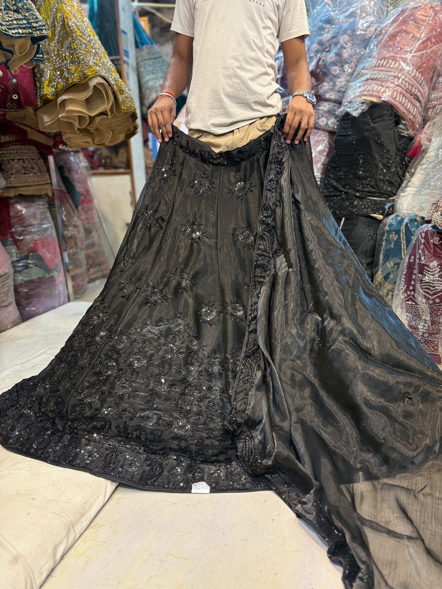 Designer Z black Lehenga