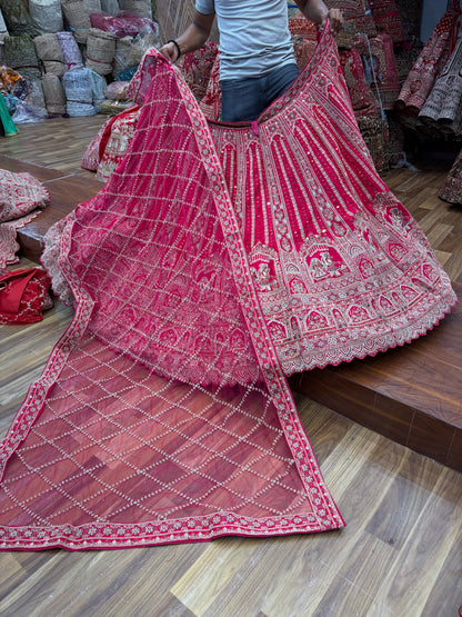 Rani Pink Bridal Lehenga - Shopping World
