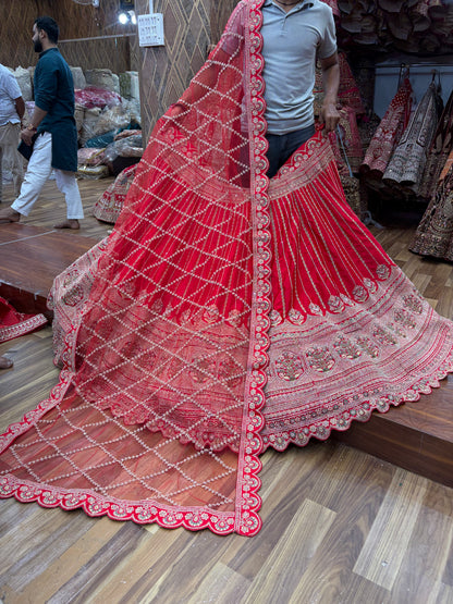 Rani Pink Designer Bridal Lehenga
