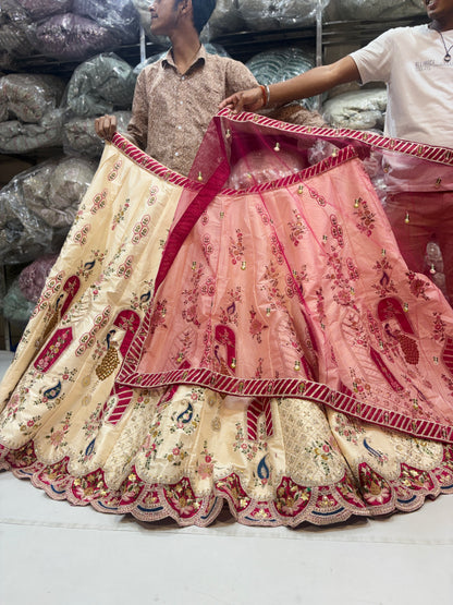 Amazing golden maroon Lehenga
