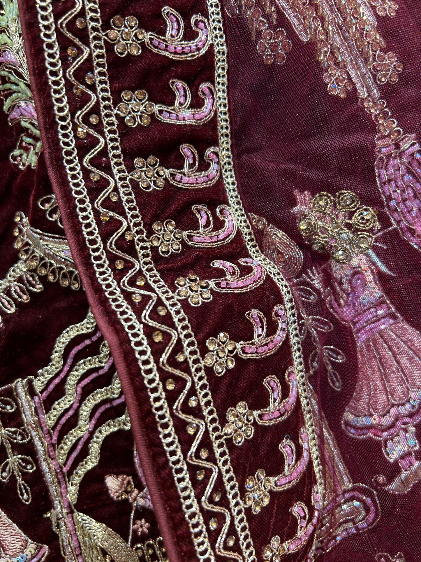 Khoobsurat maroon doli barat bridal lehenga❤️