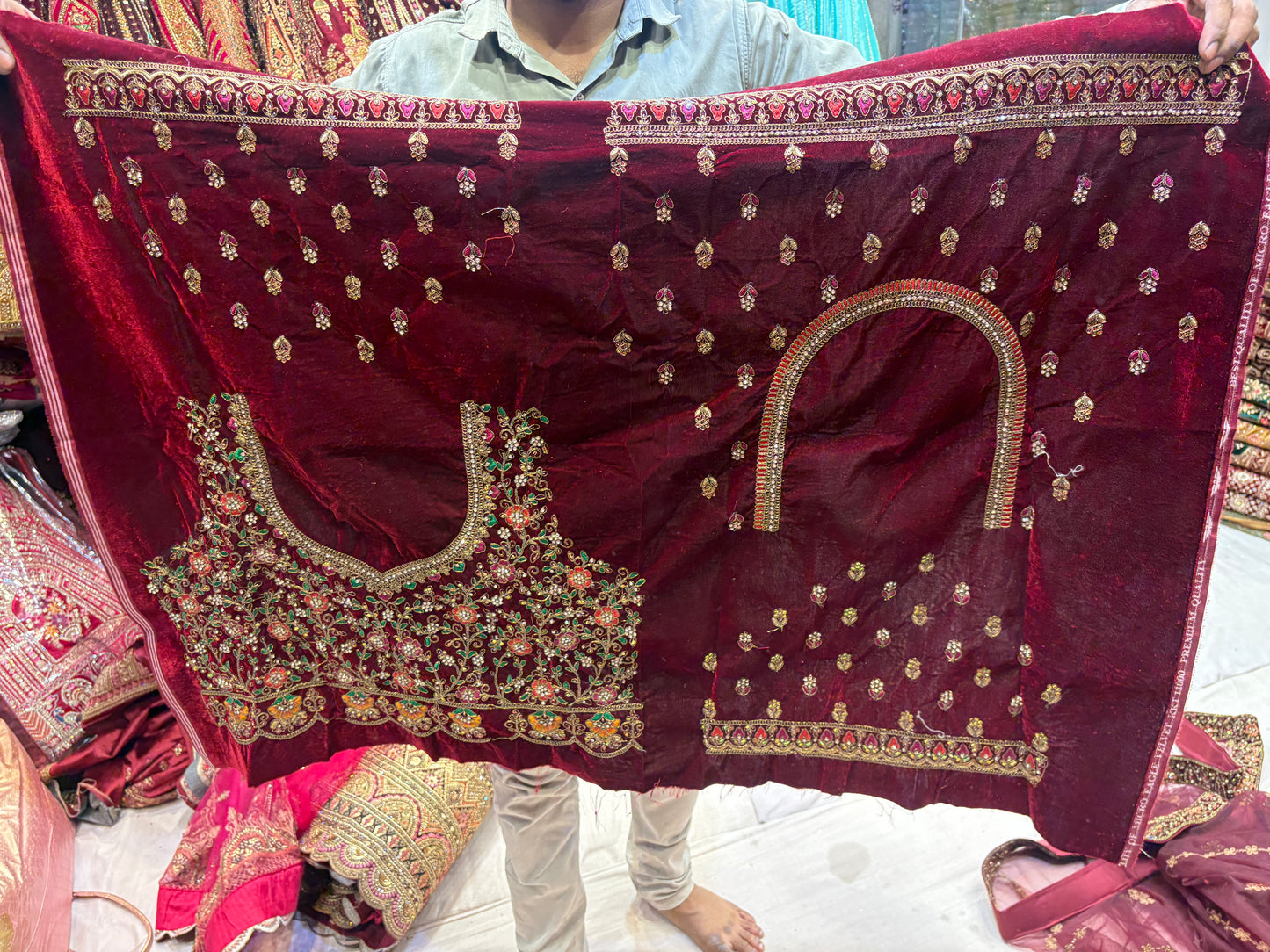 Astonishing maroon bridal Lehenga