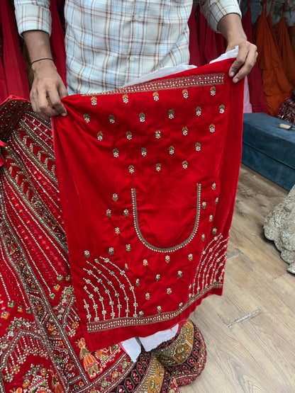Rani Pink Doli Barat Ball Bridal Lehenga