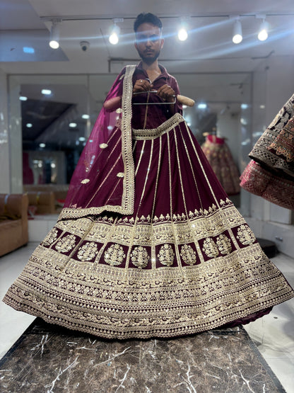 Fabulous maroon Lehenga