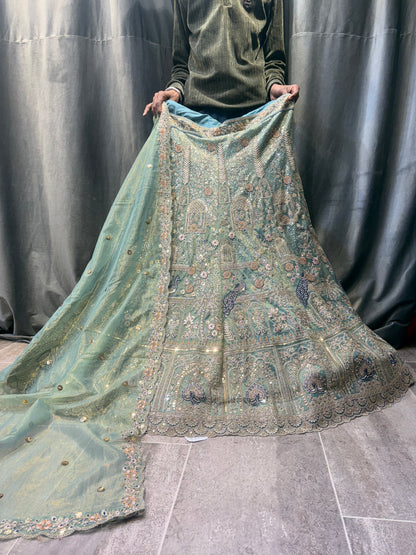 Good looking Light green Lehenga