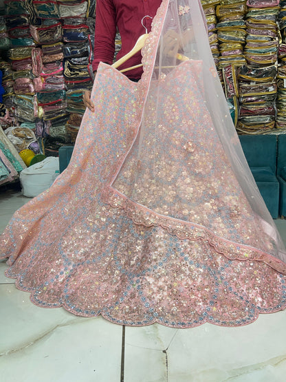Blogbuster pink peach Lehenga