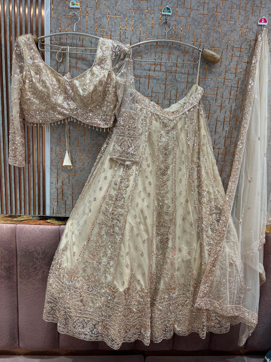 Golden Crop Top Lehenga