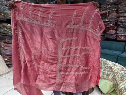 Awesome light carrot lehenga