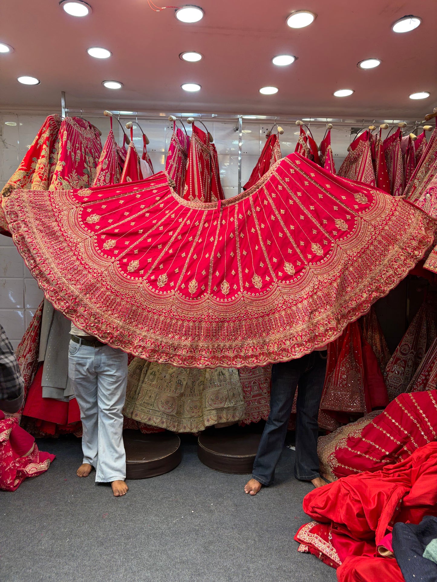 Rani Pink Designer Bridal Lehenga