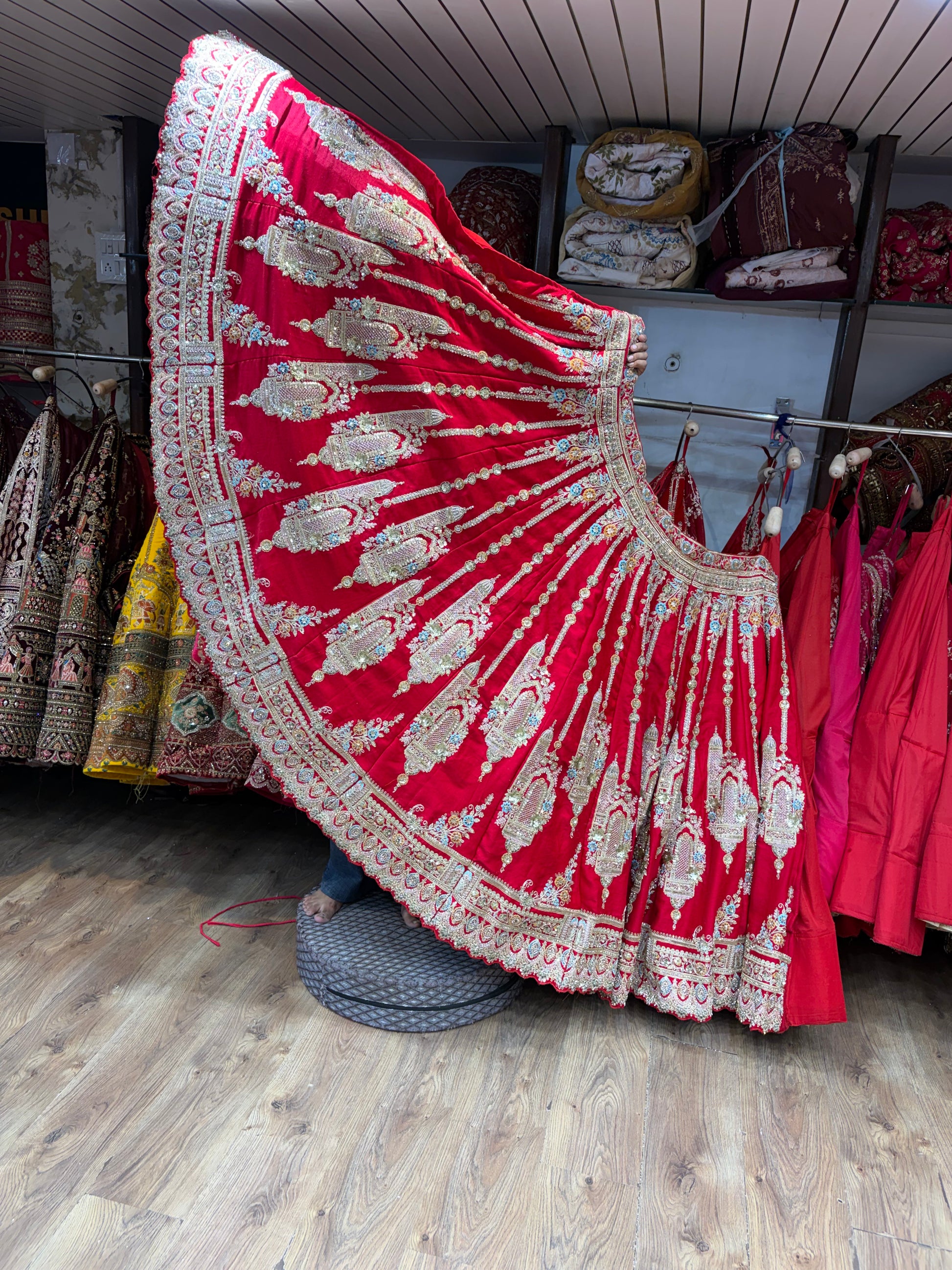 Red Bridal Lehenga - Shopping World