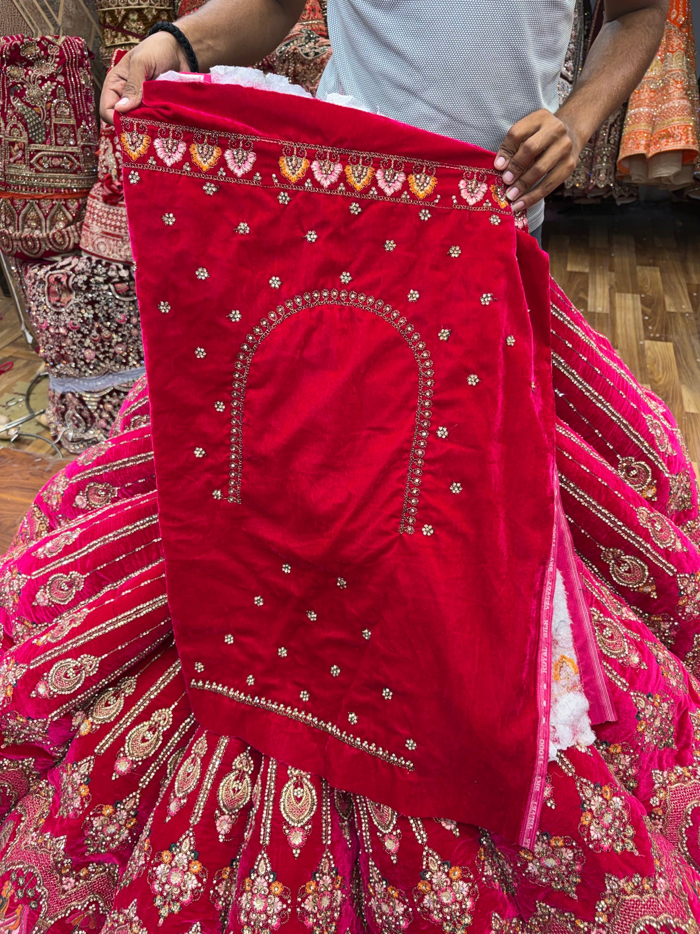 Rani Pink Ball Bridal Lehengaa