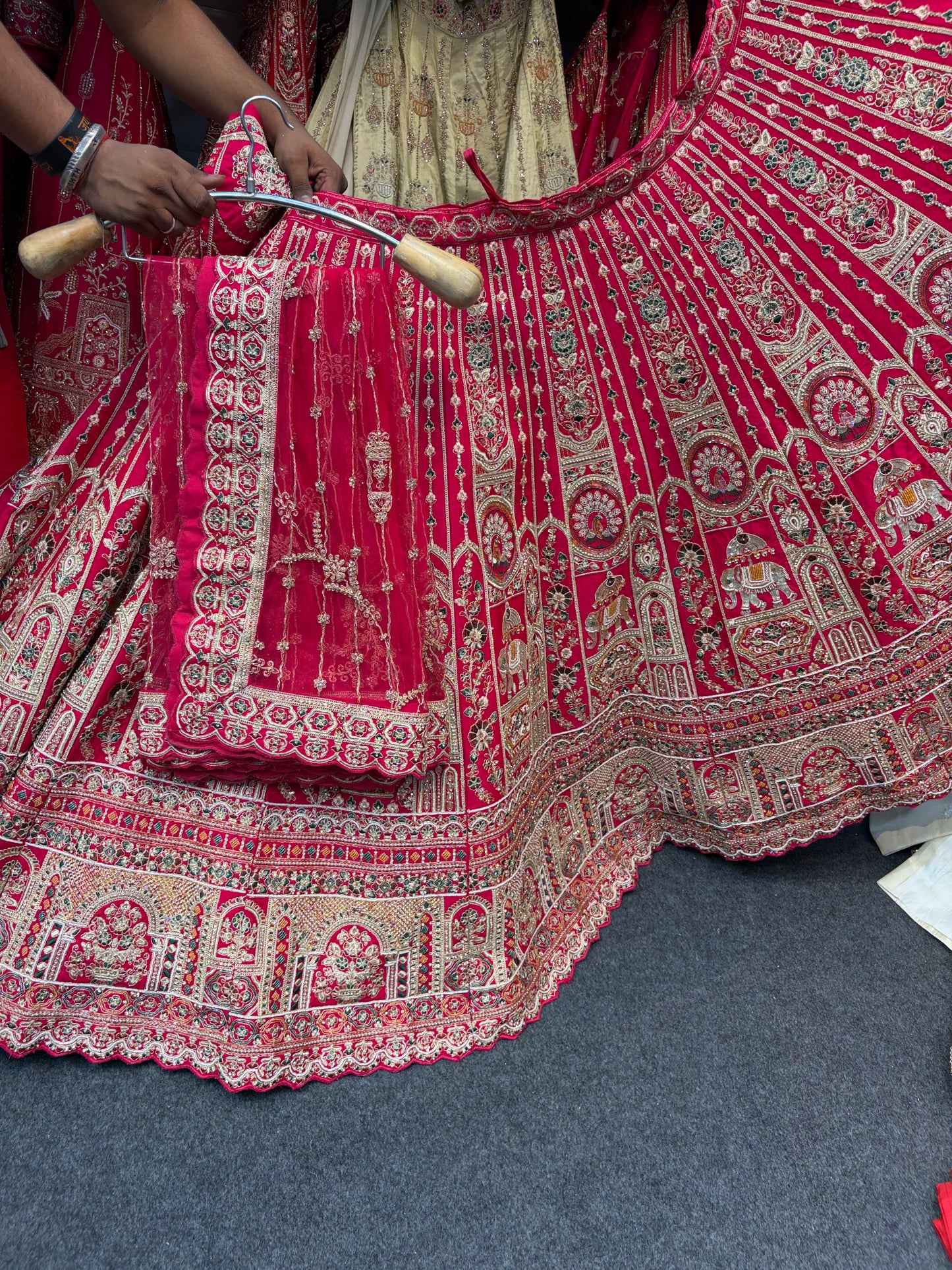 Rani Pink Designer Bridal Lehenga