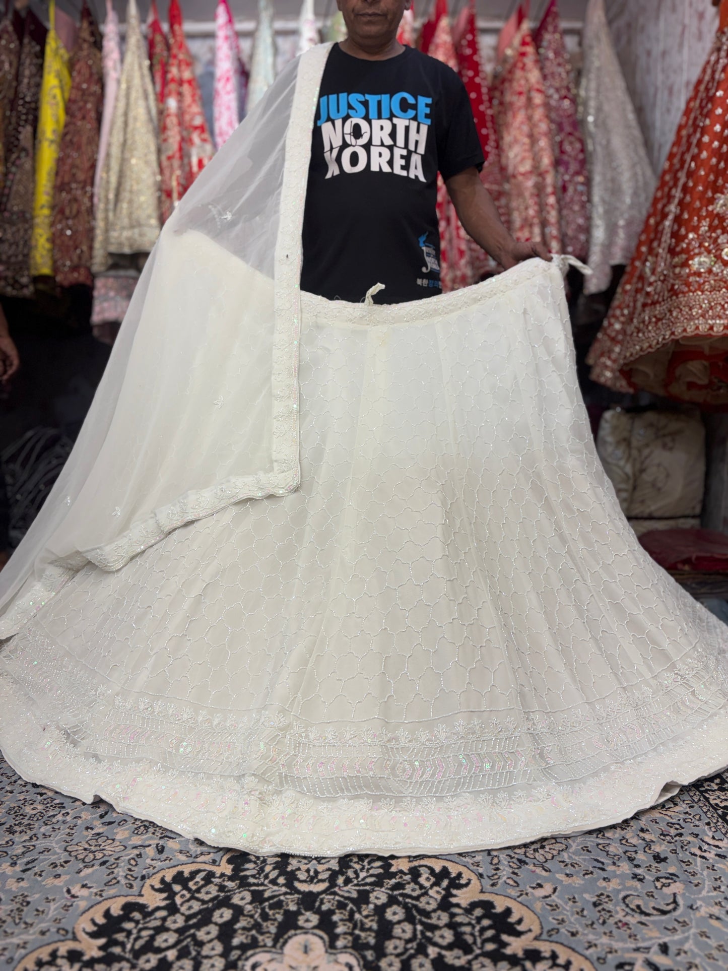Glamorous white Lehenga