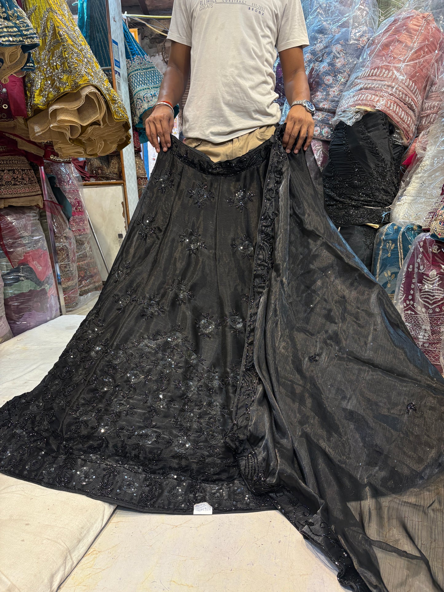 Designer Z black Lehenga
