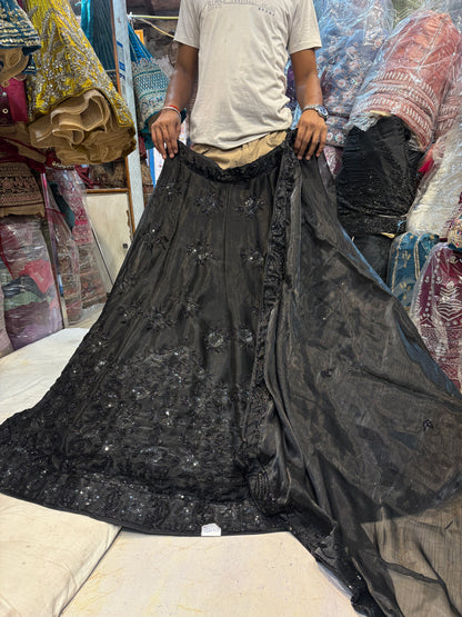 Designer Z black Lehenga