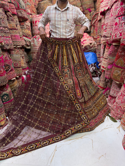 Maroon Bridal Lehenga