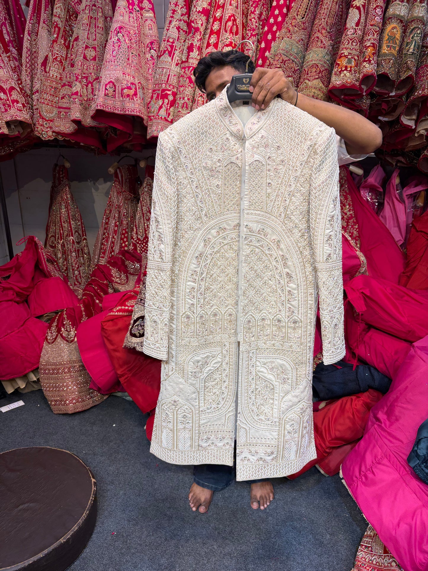 Royal Cream Colour Sherwani