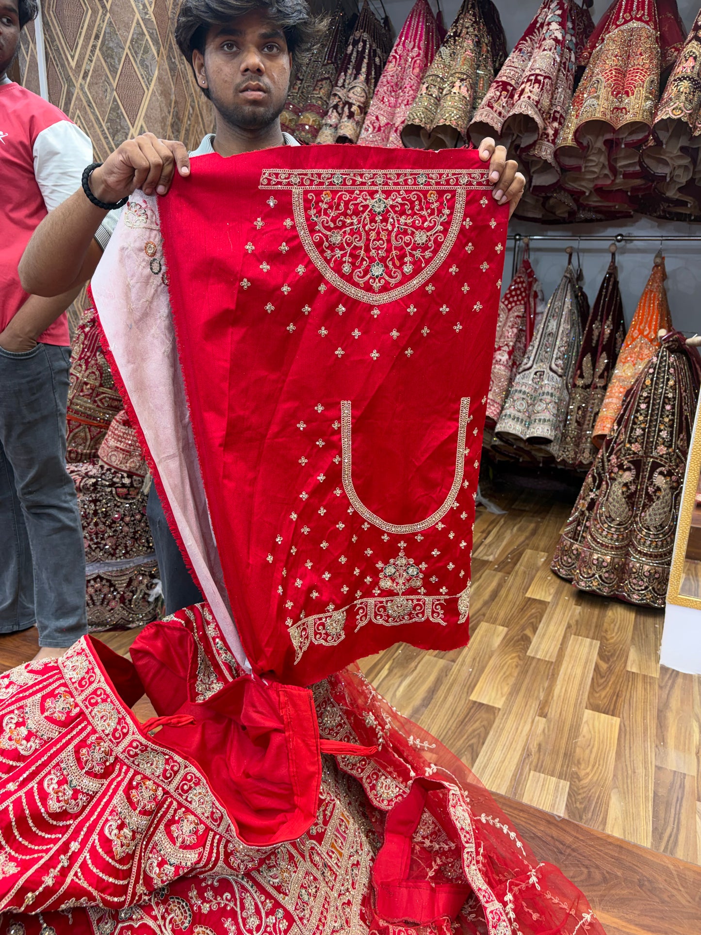Rani Pink Bridal Lehenga - Shopping World