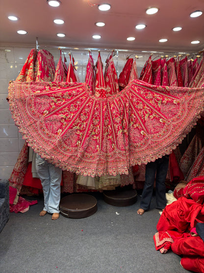 Red Designer Bridal Lehenga