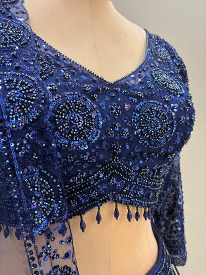 Gorgeous Cherry red on red Monotone Crop top Lehenga