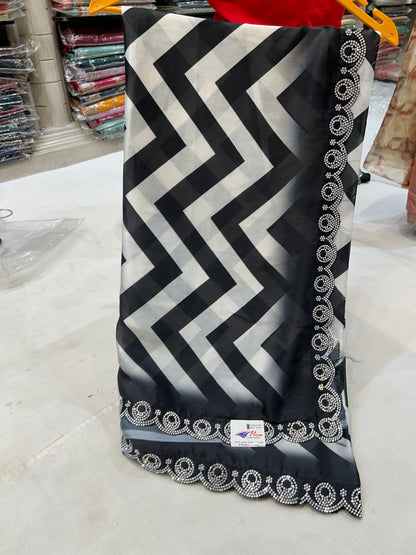 Amazing black fancy saree