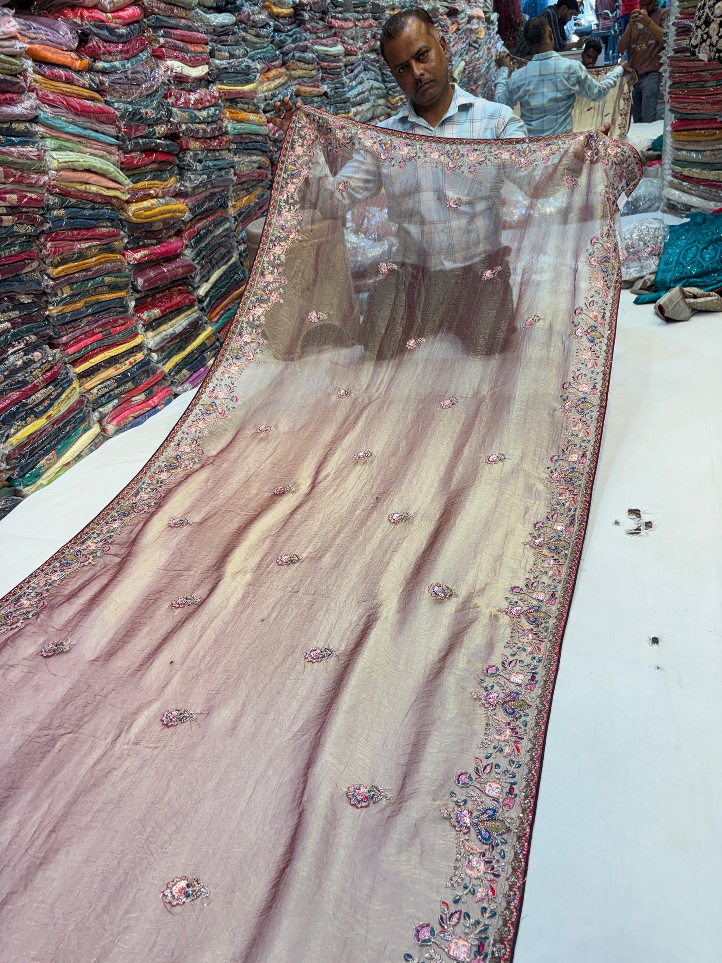 Tremendous pink saree