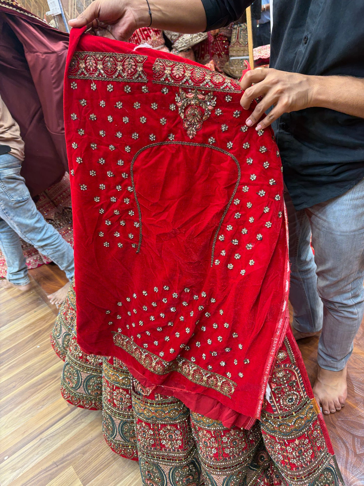 Red Ball Bridal Lehenga