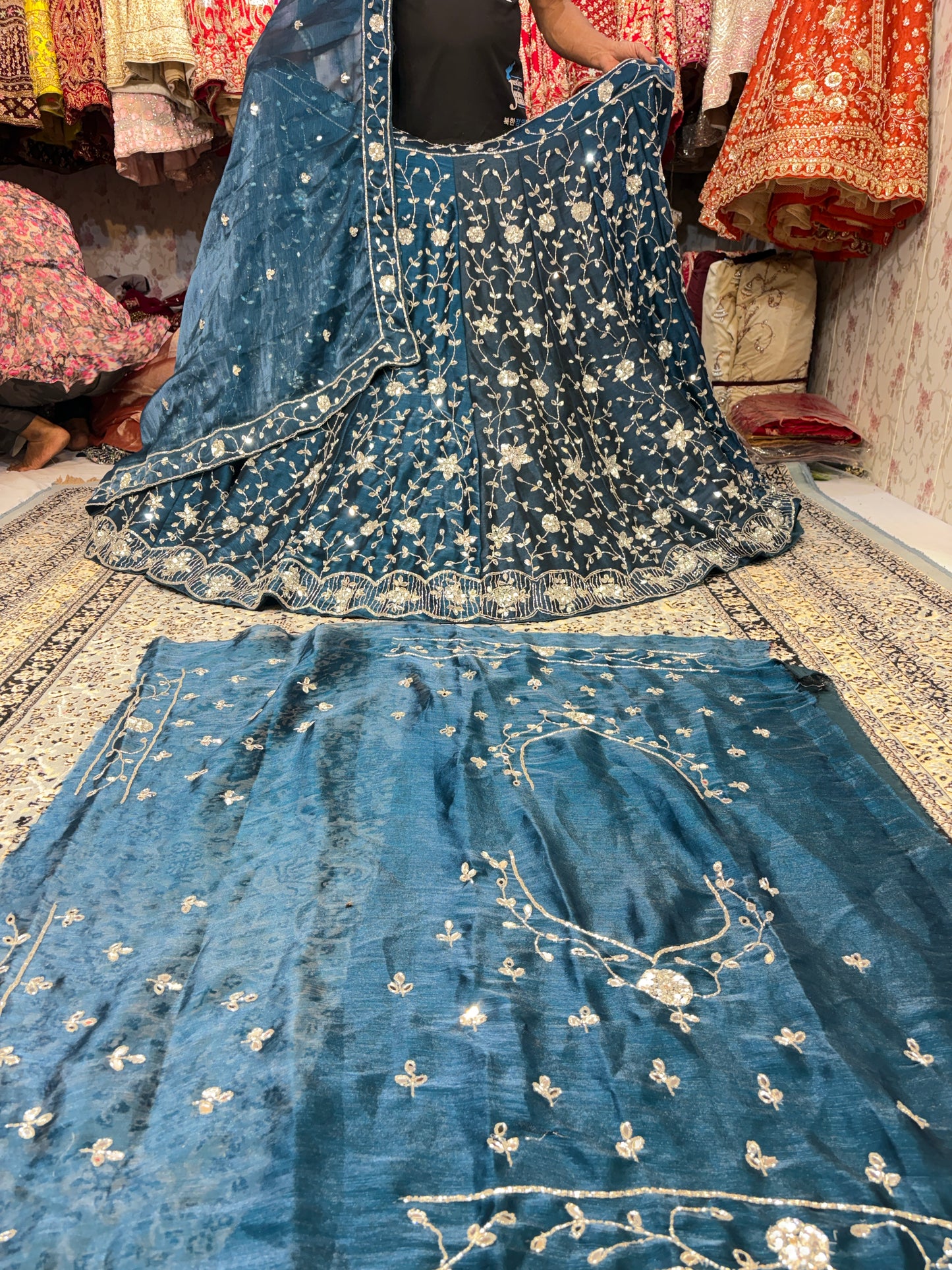 Attractive Blue Lehenga