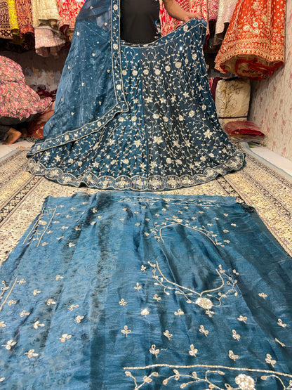 Attractive Blue Lehenga