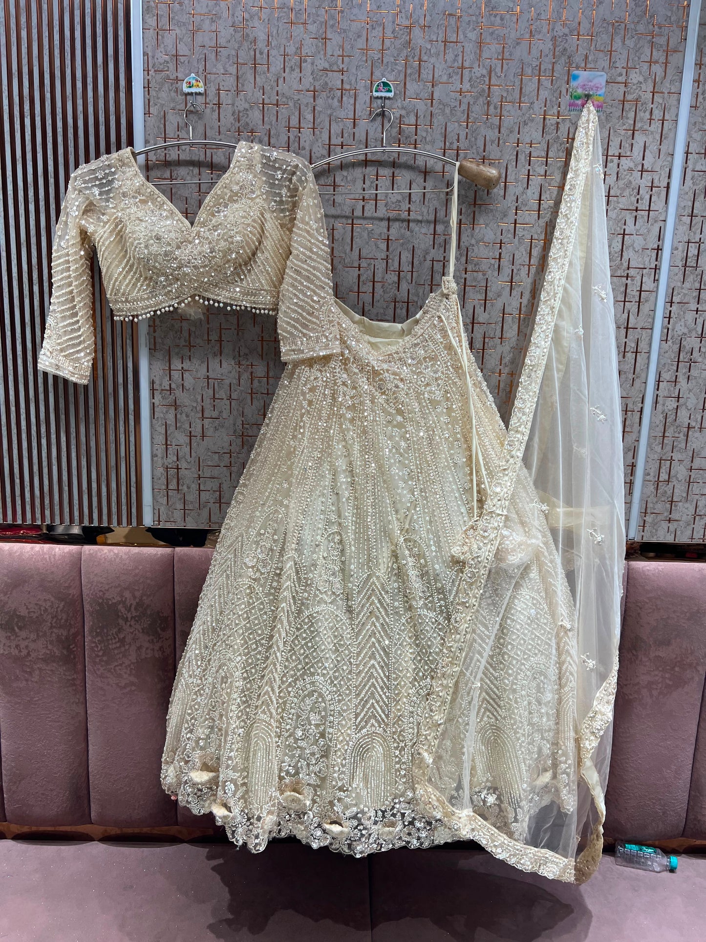 Golden Crop Top Lehenga