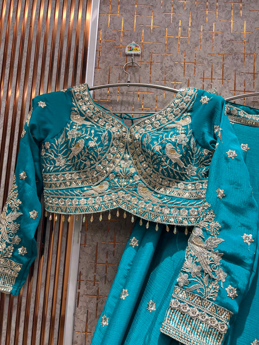 Purple Crop top Lehenga (Copy)