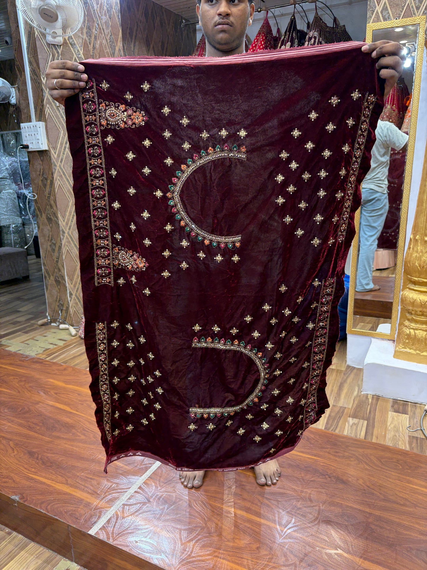 Maroon Ball Bridal Lehenga