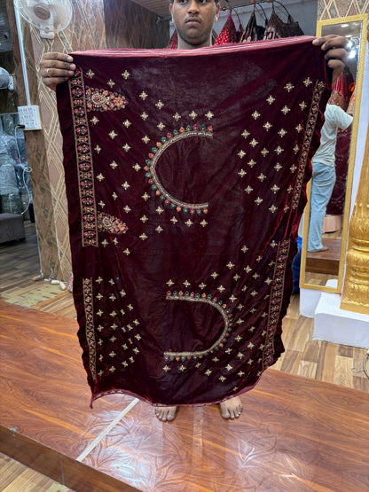 Maroon Ball Bridal Lehenga