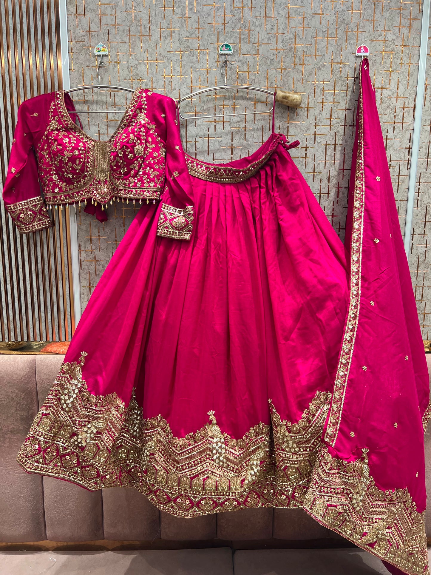 Lavender purple Crop top Lehenga (Copy)