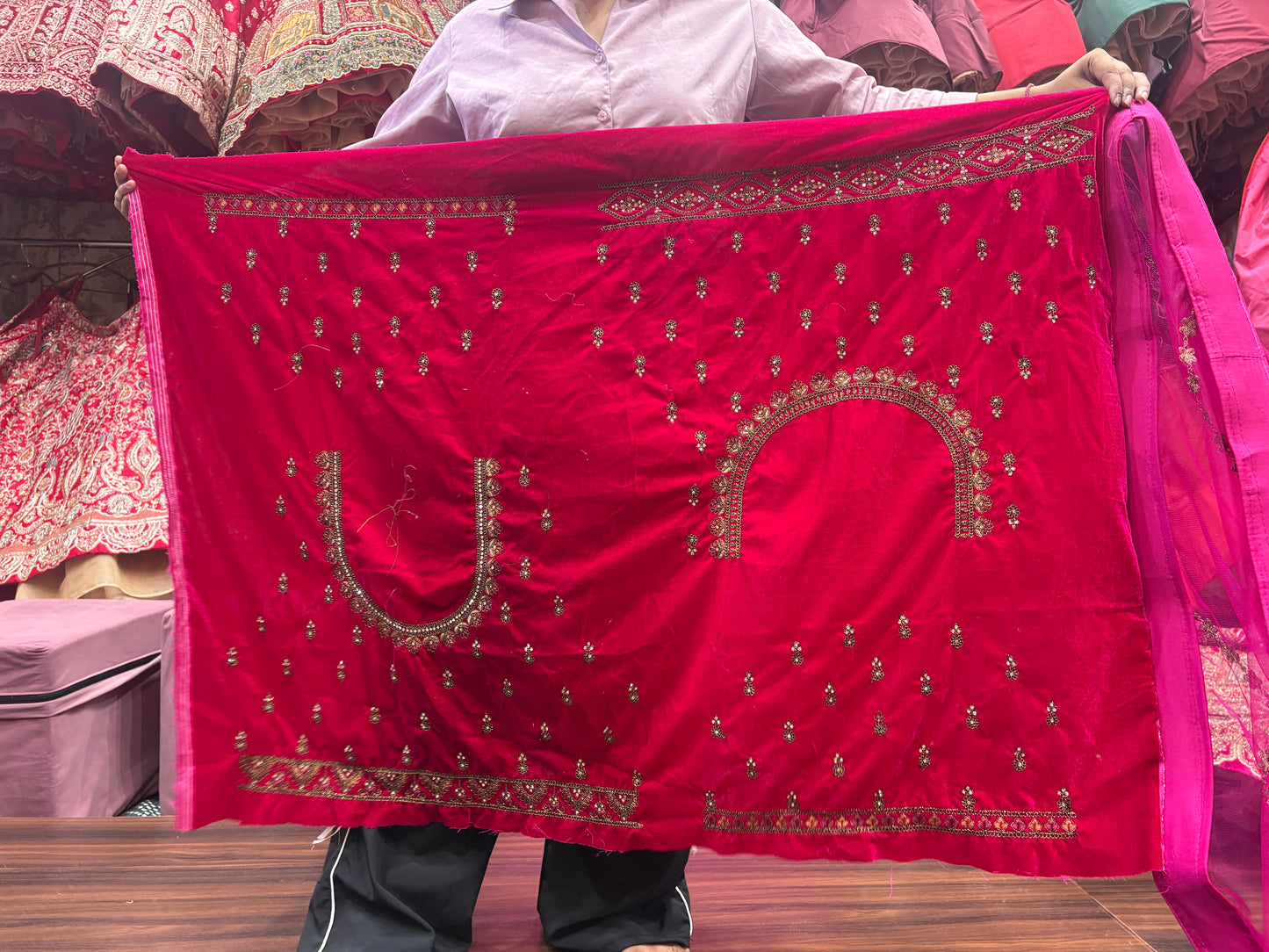 Amazing rani pink bridal Lehenga