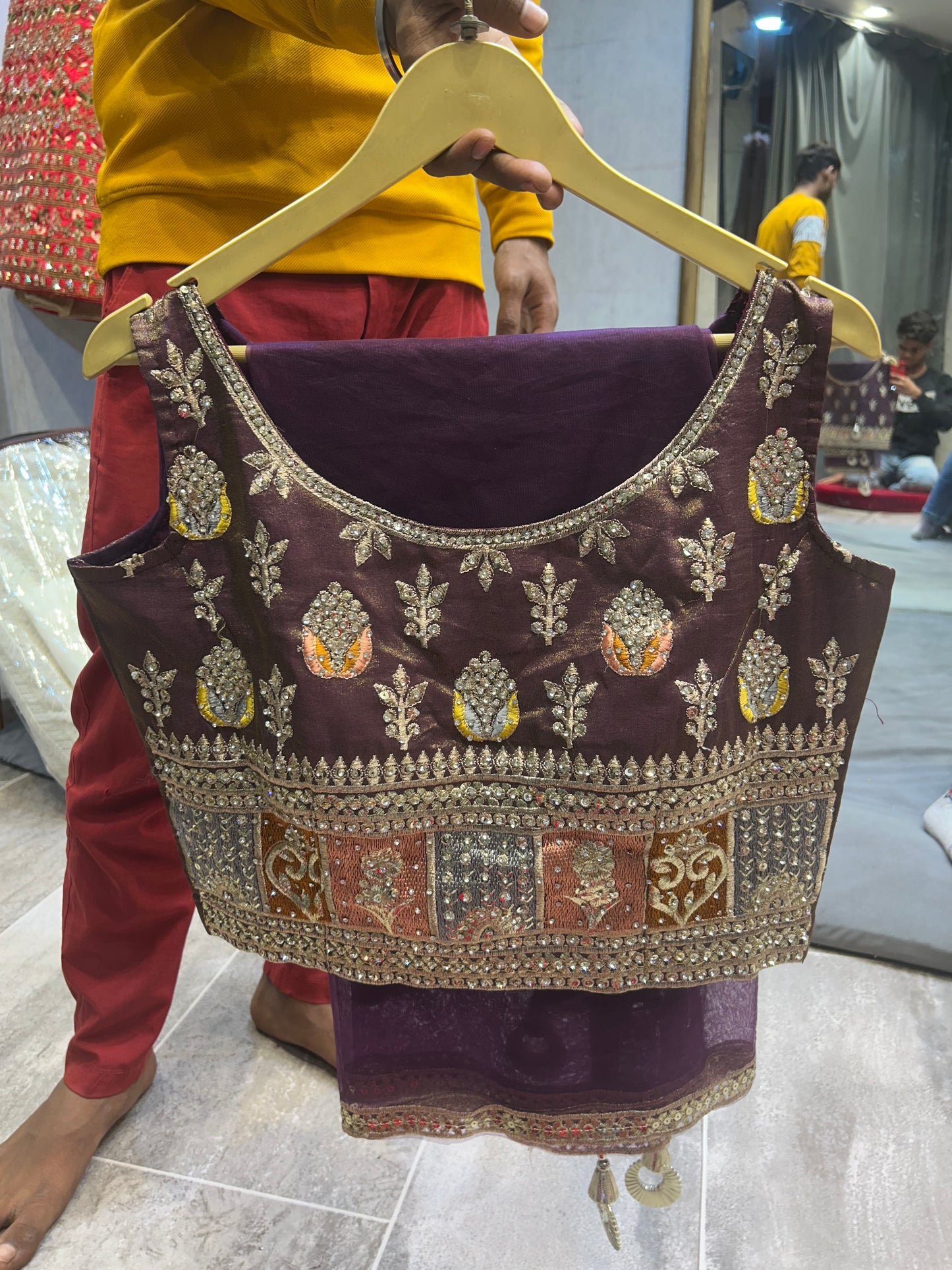 Good looking mehendi green crop top lehenga