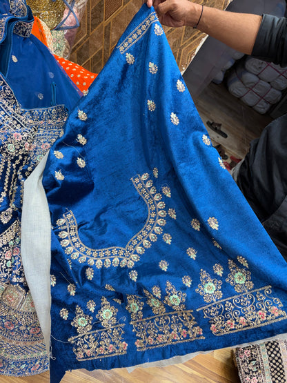 Rust orange Jhumka Ball Lehenga