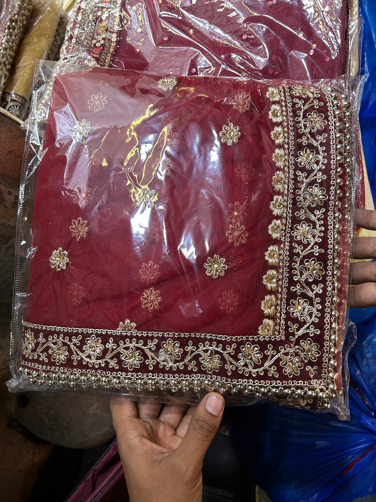Heavy maroon Rajwada marwadi bridal lehenga