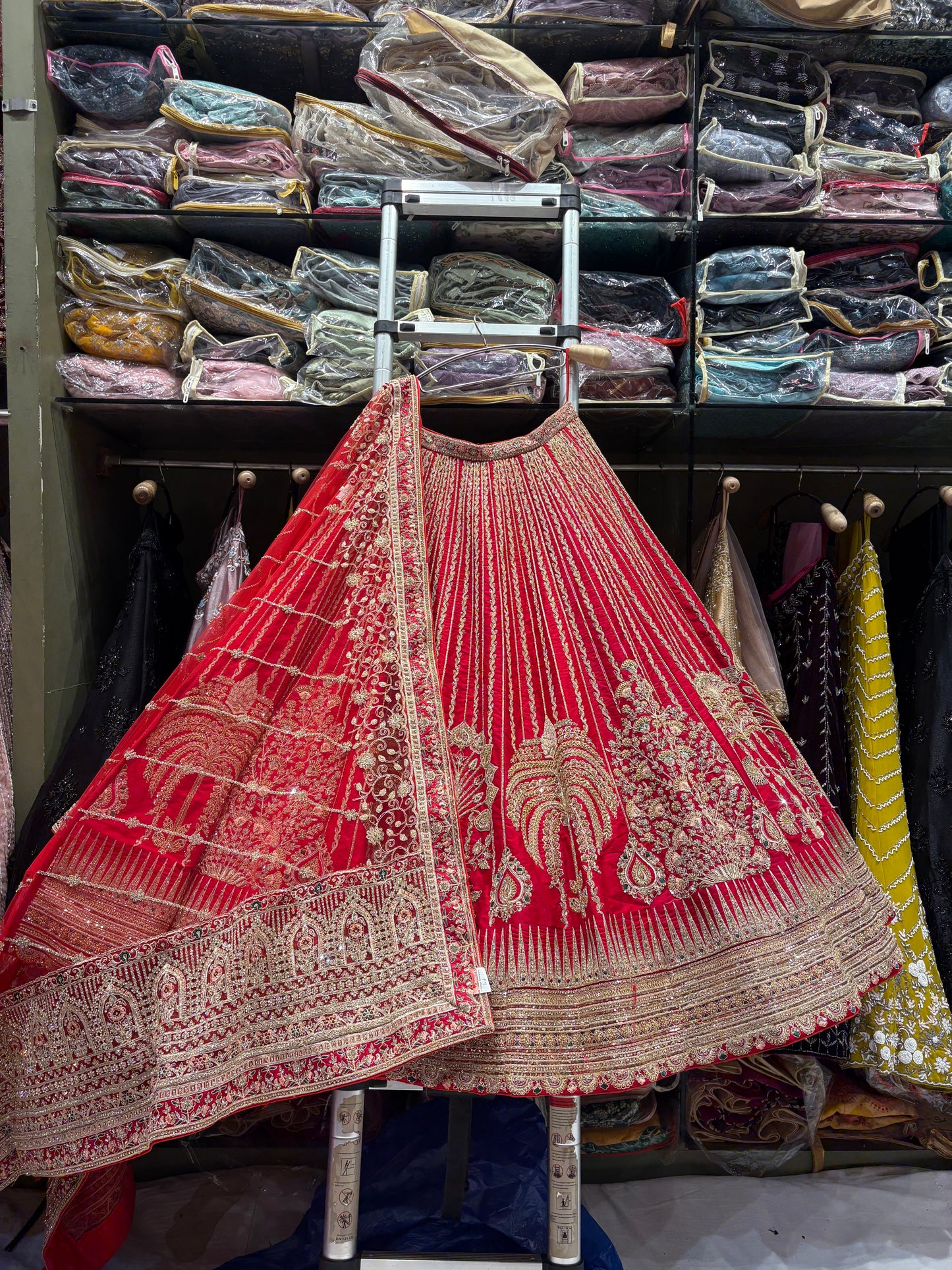 Designer Rani pink Bridal Lehenga