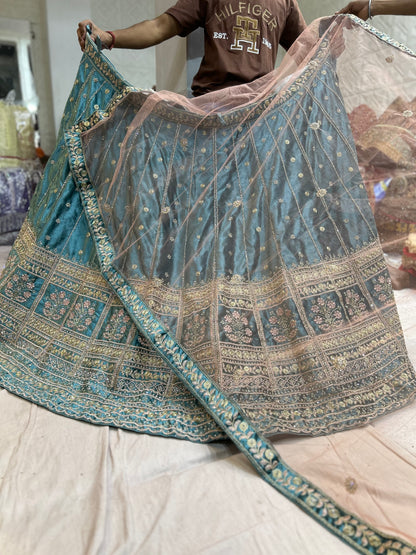 Pretty blue Sabhyasachi lehenga