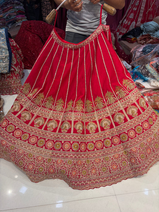 Rani pink Bridal Lehenga
