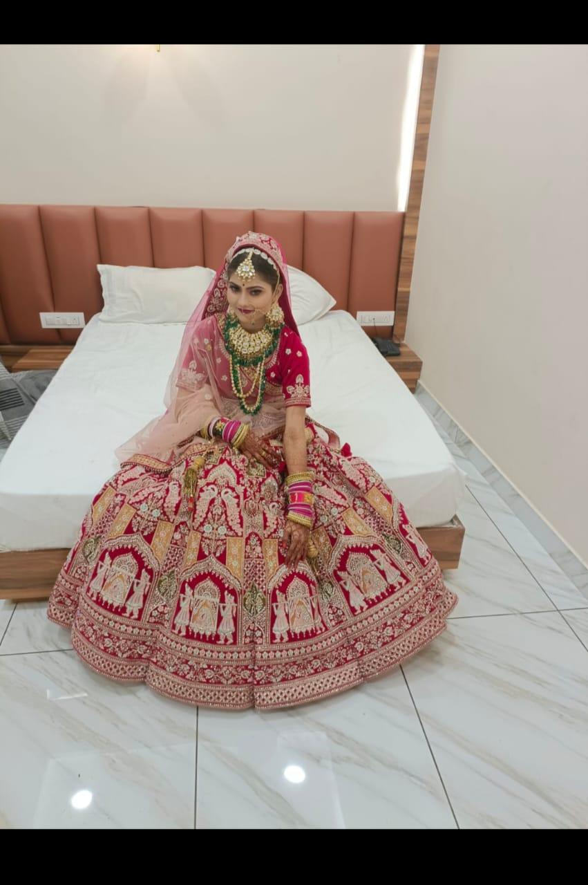 Doli Barat Rojo Rani Rosa Lehenga